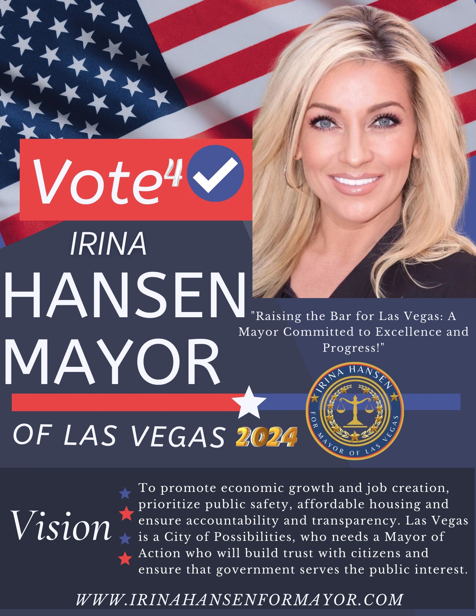 Irina Hansen for Mayor of Las Vegas Home